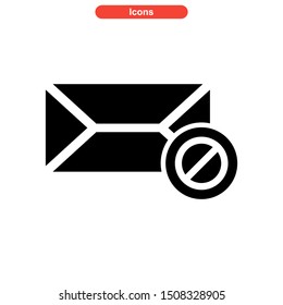 email spam icon isolated sign symbol vector illustration - high quality black style vector icons
