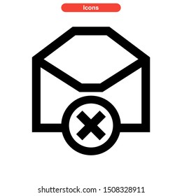 email spam icon isolated sign symbol vector illustration - high quality black style vector icons
