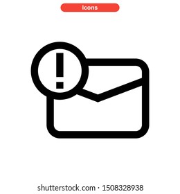 email spam icon isolated sign symbol vector illustration - high quality black style vector icons
