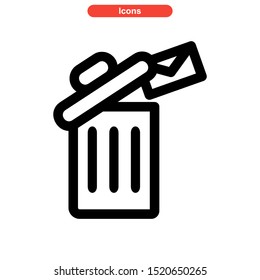 email spam icon isolated sign symbol vector illustration - high quality black style vector icons
