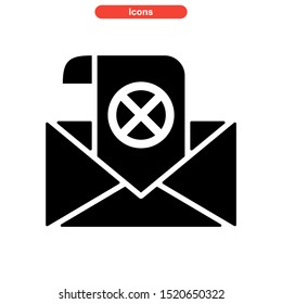email spam icon isolated sign symbol vector illustration - high quality black style vector icons
