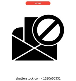 email spam icon isolated sign symbol vector illustration - high quality black style vector icons
