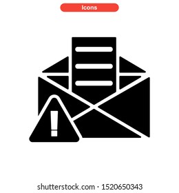 email spam icon isolated sign symbol vector illustration - high quality black style vector icons
