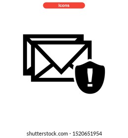 email spam icon isolated sign symbol vector illustration - high quality black style vector icons
