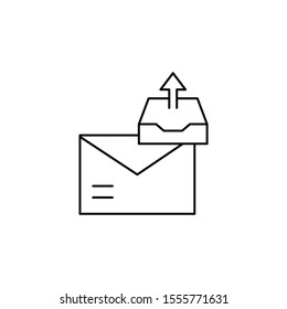 Email, spam, inbox, message icon. Simple line, outline vector of information transfer icons for ui and ux, website or mobile application
