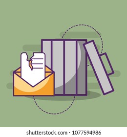 email spam message communication trash can
