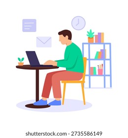 Email Spoofing, detecting forged sender identity attacks, Flat vector character illustration