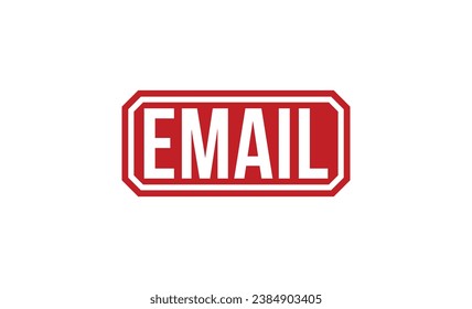 Email stamp red rubber stamp on white background. Email stamp sign. Email stamp.