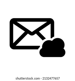Icono de almacenamiento de correo electrónico.server (ilustración vectorial)