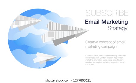 Email subscribe. Online newsletter vector template. E-mail marketing concept design. Online message. Newsletter promotion. Business communication technology. Inbox Electronic Communication.