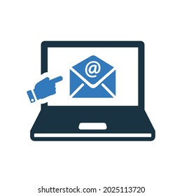 Correo electrónico, suscripción, icono de comunicación. Diseño vectorial simple editable aislado en un fondo blanco.