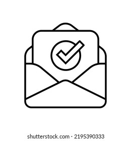 Email Subscription Icon In Vector. Logotype