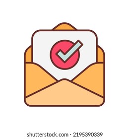 Email Subscription icon in vector. Logotype