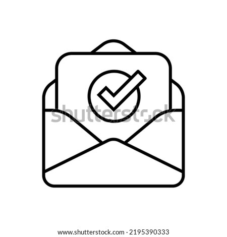 Email Subscription icon in vector. Logotype