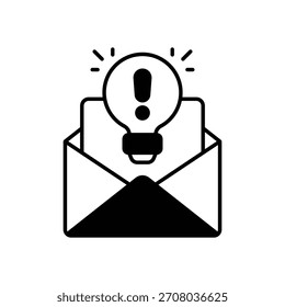 Email Sugerencias Icono de Vector Ilustración de stock