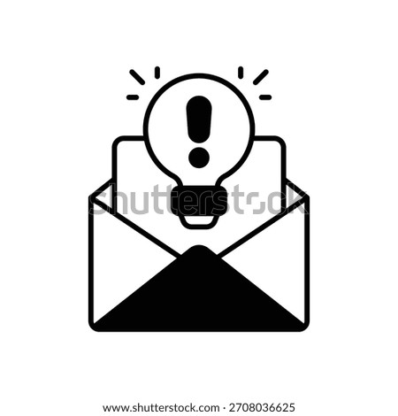 Email Suggestions vector icon stock illustration
