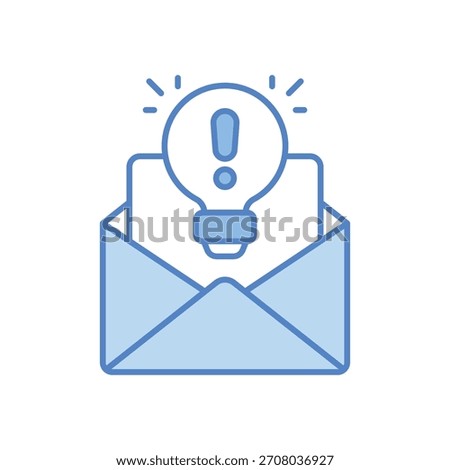 Email Suggestions vector icon stock illustration