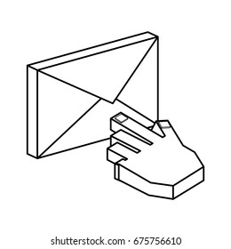 Email symbol 3D