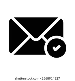 An email symbol with a check mark indicating verified or approved communication
