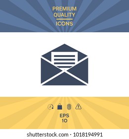 Email symbol icon. Element for your design