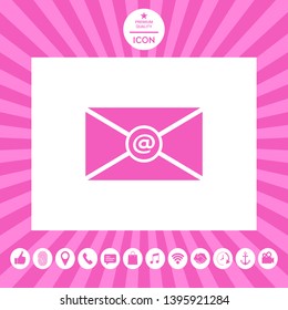 Email symbol icon. Element for your design