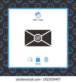 Icono de símbolo de correo electrónico. Elemento para su diseño