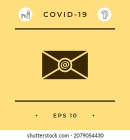 Icono de símbolo de correo electrónico. Elemento para su diseño