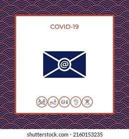 Icono de símbolo de correo electrónico. Elemento para su diseño
