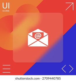 Icono de símbolo de correo electrónico. Elemento para su diseño