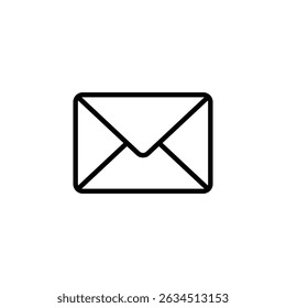 Email symbol icon. envelope icon vector. in line style design on white background. vector illustration
