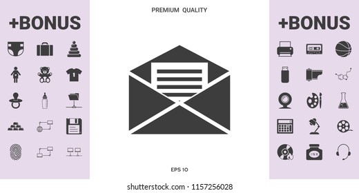 Email symbol icon - graphic elements for your design