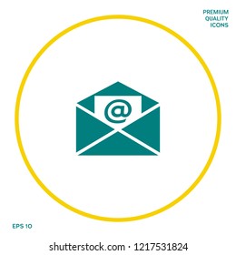 Email symbol icon. Graphic elements for your design