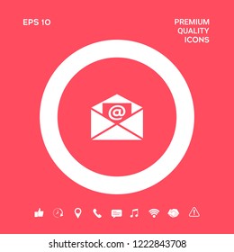 Email symbol icon. Graphic elements for your design