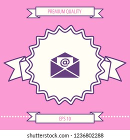 Email symbol icon. Graphic elements for your design