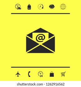 Email symbol icon. Graphic elements for your design