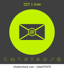 Email symbol icon. Graphic elements for your design
