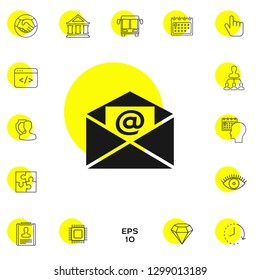 Email symbol icon. Graphic elements for your design