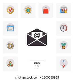 Email symbol icon. Graphic elements for your design