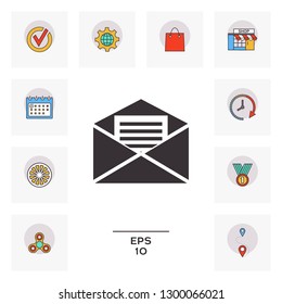 Email symbol icon. Graphic elements for your design