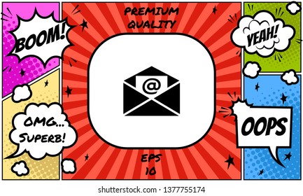 Email symbol icon. Graphic elements for your design