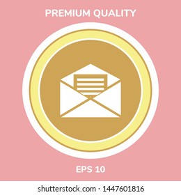 Email symbol icon. Graphic elements for your design