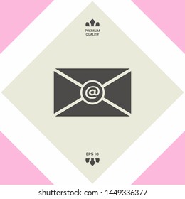 Email symbol icon. Graphic elements for your design