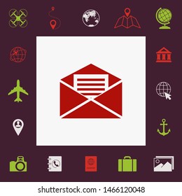 Email symbol icon. Graphic elements for your design