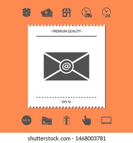 Email symbol icon. Graphic elements for your design