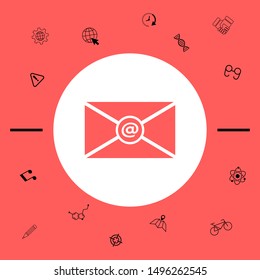 Email symbol icon. Graphic elements for your design