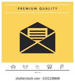 Email symbol icon. Graphic elements for your design
