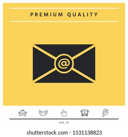 Email symbol icon. Graphic elements for your design