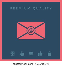 Email symbol icon. Graphic elements for your design
