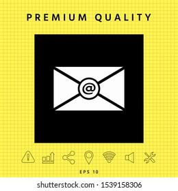 Email symbol icon. Graphic elements for your design