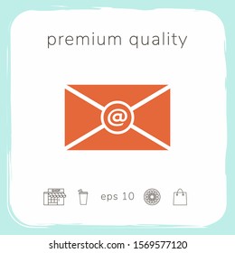 Email symbol icon. Graphic elements for your design